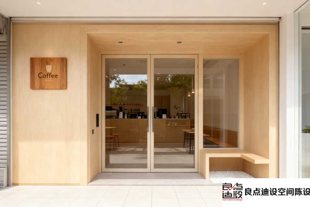 原木风咖啡店软装设计大揭秘!通透感满分，随手一拍就是大片!